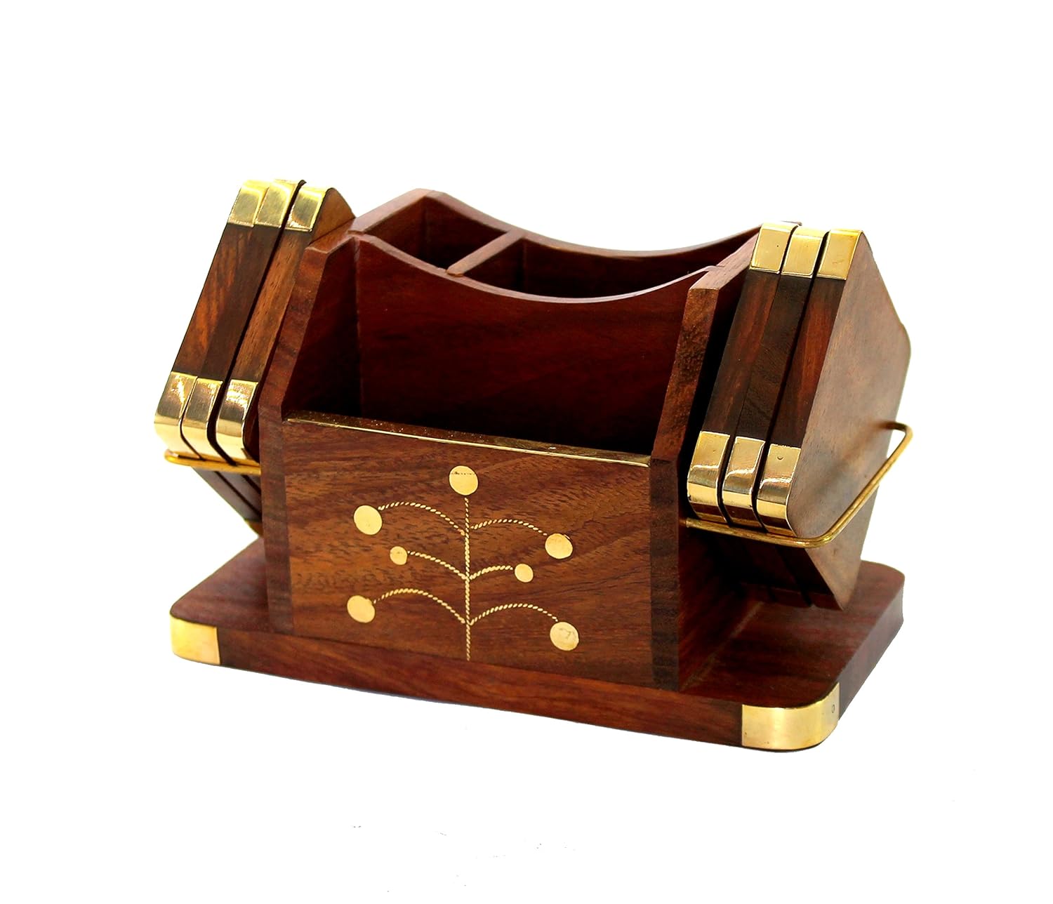 Premium wooden tea coaster for table protection