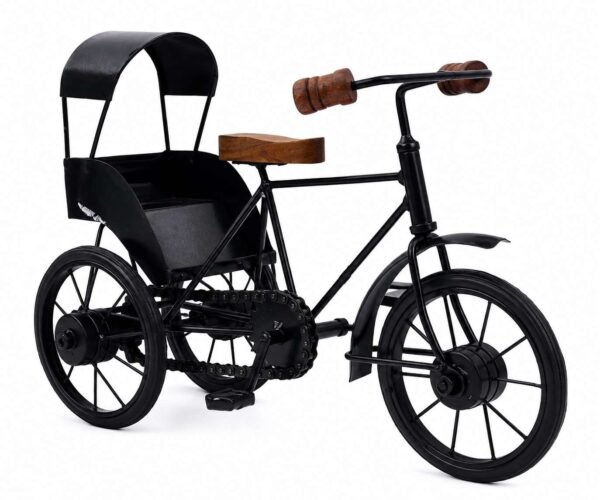 Iron Cycle Rickshaw decorative showpiece for home decor