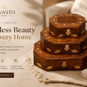 Wooden jewellery box for jewellery storage