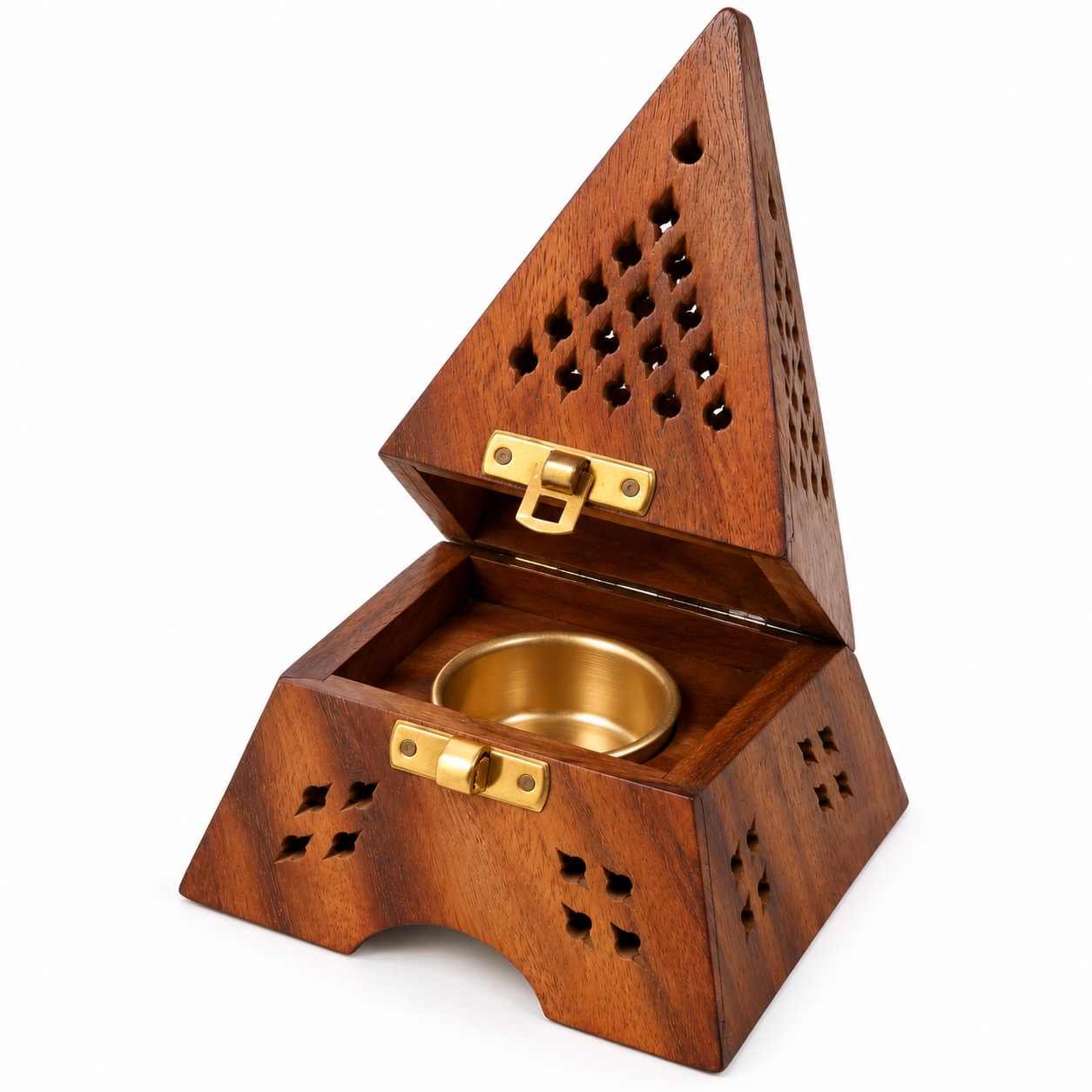 Wooden Eiffel Tower loban dan open view with metal cup