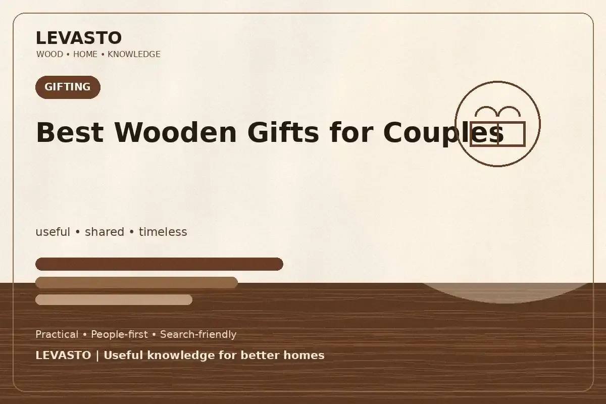 Best wooden gifts for couples — handcrafted wooden gift ideas for shared use, home decor and keepsakes